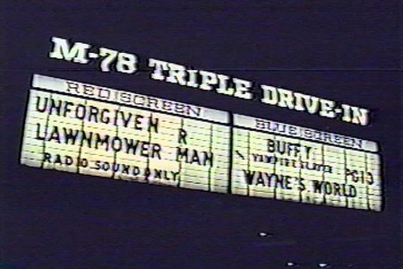 M-78 Twin/Triple Drive-In Theatre - Marquee From Darryl Burgess